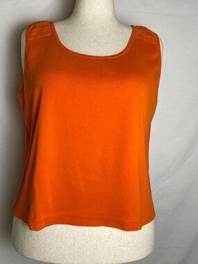 Coldwater Creek Orange Tank Top Size XL